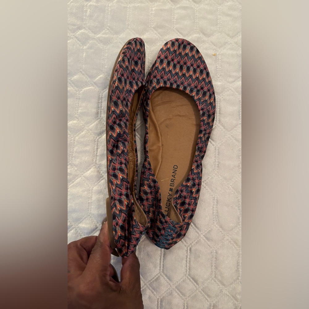 Lucky Brand Multicolor Patterned Flats - image 2